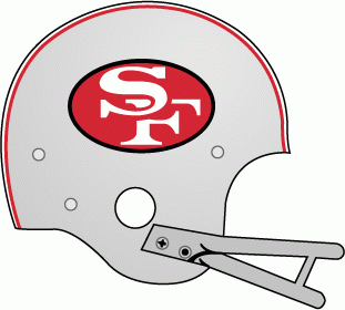 San Francisco 49ers 1962-1963 Helmet Logo iron on transfers for T-shirts